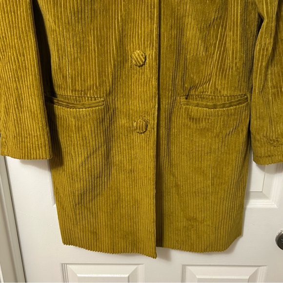 Missoni For Target Ochre Yellow Corduroy Trench Coat Jacket Size M - Picture 9 of 12